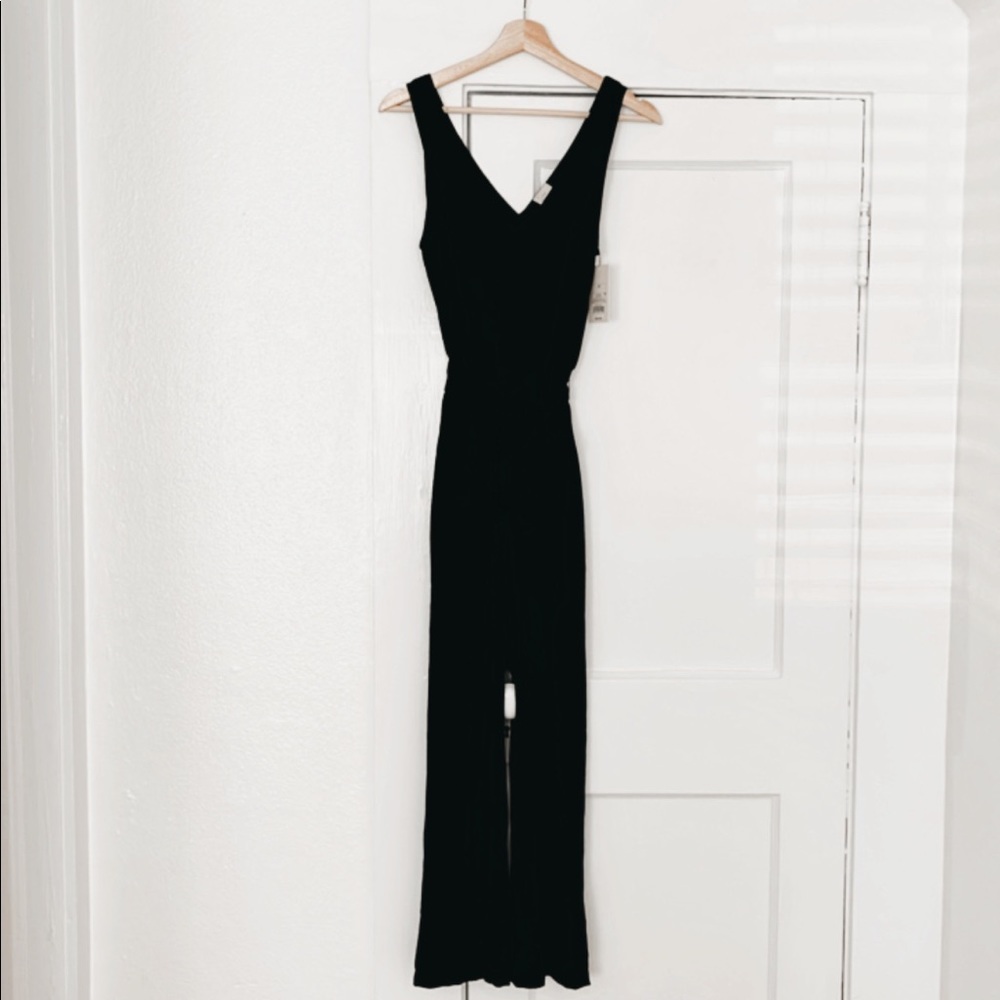 A new day black v neck jumpsuit